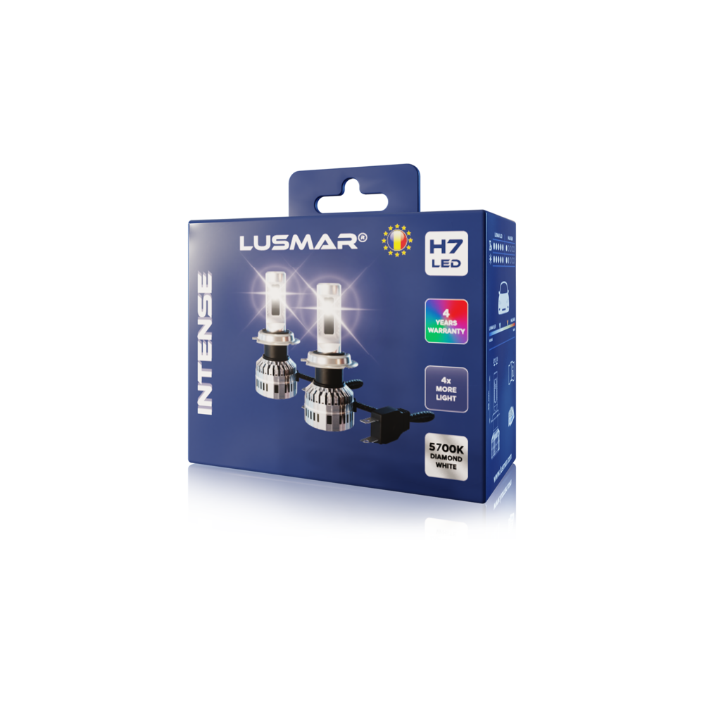 Kit led H7 LUSMAR™ INTENSE 5700K 7000 lumeni 12V - 24V